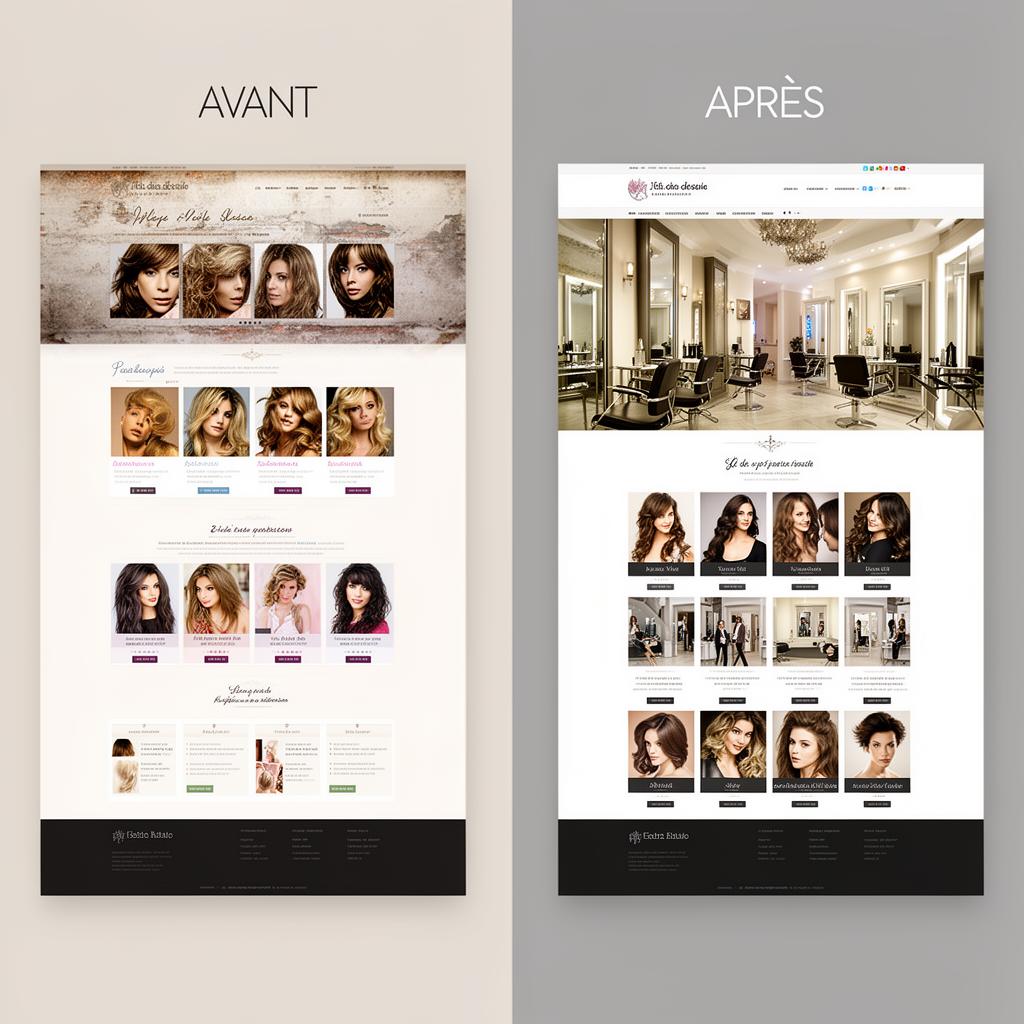 Avant / Après — Salon de coiffure Hair&Co — Une image à la hauteur du savoir-faire